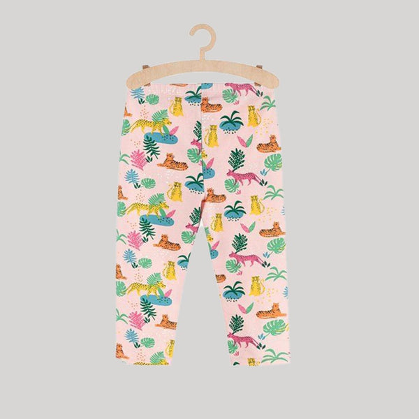 5.10.15 Jungle Print Light Pink Terry Legging 14898