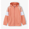 L Dont Look Back Orange Fleece Zipper Hoodie 8402