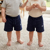 LE LTD Embroided Navy Blue Shorts 14882