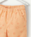 TO All Over Lemons Print Orange Soft Cotton Shorts 11266