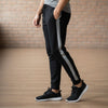 NT Black Cord Grey Panel Black Fleece Trouser 14473