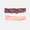 BC Plain Pink & Burgundy Pack Of 2 Head Band 10998
