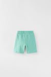 ZR Pocket Style Sea Green Shirt With Shorts 2 Piece Set 12896