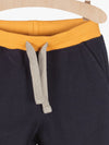 5.10.15 Contrast Yellow Belt Dark Blue Terry Trouser 11484