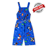 B.X Mickey & Donald Family  Lenan Royal Blue Jumpsuit 9360