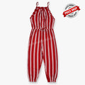 B.X Three White Dark Red Jumpsuit 9710