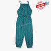 B.X Blue & White Lines Teal Jumpsuit 9711