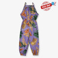 B.X Multi Color Leaves Purple  Lenan Jumpsuit 9715