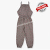 B.X Check With flowers Brown & Black Jumpsuit 9717