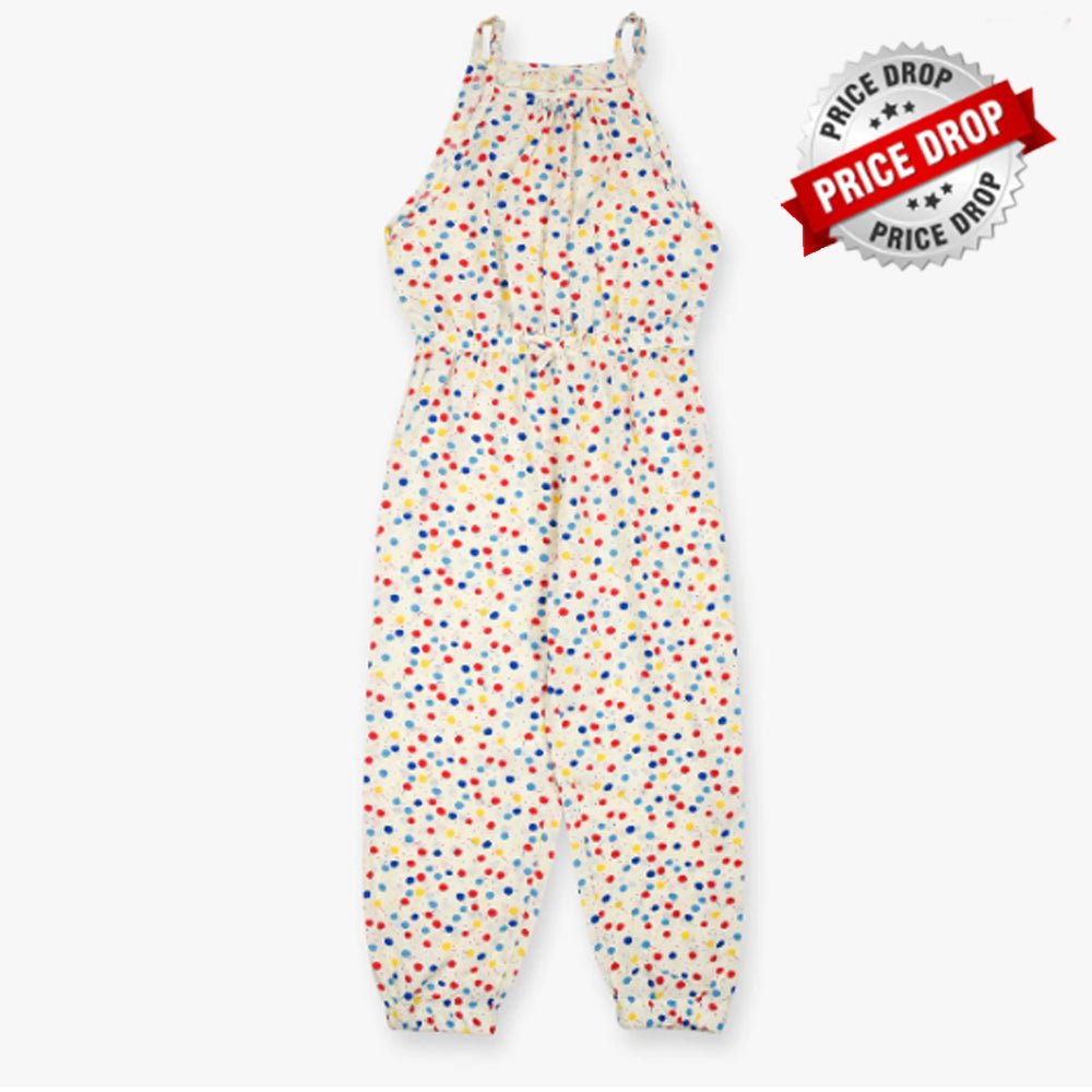 B.X Multi Pant Dots off White  Lenan Jumpsuit 9718