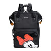ANL Minnie Face Mummy Baby Travel Diaper Black Back Pack 11650