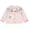 ORCH Double Layer Owl Pockets Baby Pink Cardigan 10893