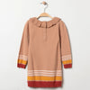 ORCH Embroided Pear Stripes Style Brown Long Sweater Shirt 10905