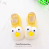 CN Eyes Style Pale Yellow Silicon Bottom Socks Shoes 12572