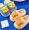 Unito Homes Extra Soft Warm Fur Blue With Yellow Slippers 12638