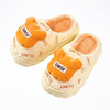 Unito Homes Extra Soft Warm Fur Yellow With Orange Slippers 12639