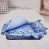 Light Weight Portable Blue Polka Dots Carry & Sleeping Bed 10822
