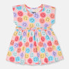 LT Multi Smiles Pink Frock 11286
