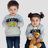 HM New York Embroided Textured Grey Sweatshirt 14249