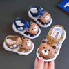 CN Bear Face & Alphabets Brown  Soft Sandal 14212