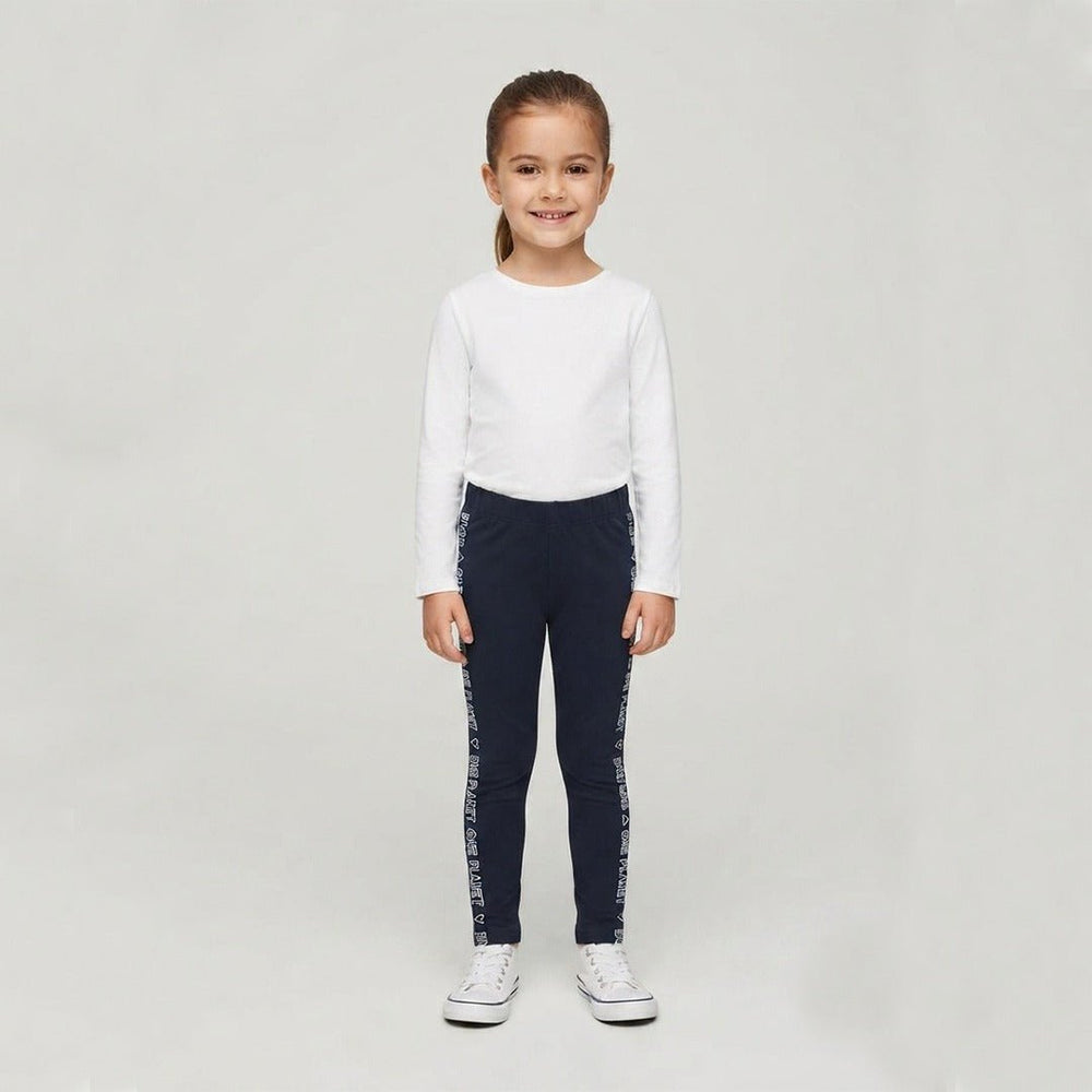 L&S  Sided One Print Navy Blue Legging 14952