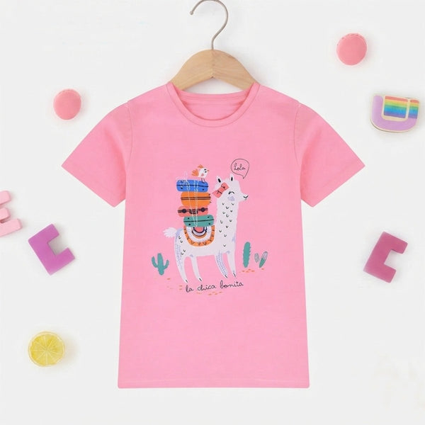 B.X Lola Llama Light Pink Tshirt 7075