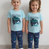 CN Power Of Road Sky Blue Shirt With Wild Navy Blue Trouser 2 pieceset 13175