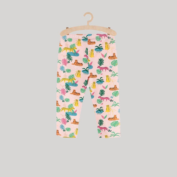 5.10.15 Jungle Print Light Pink Terry Legging 14898