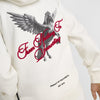 HR Back Embroided Kangroo Pocket with Embroided Trouser Fleece White TrackSuit 14738