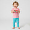 5.10.15 All Over Swan Print Bright Blue Capri  14836