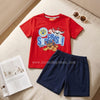 NKL Surprise Puppy Printed Red D.Blue 2 Piece Set 4809