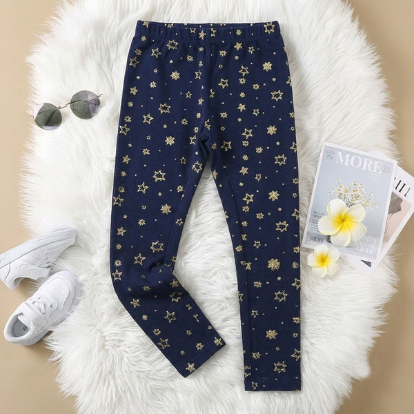5.10.15 All over Glittery Navy Blue Legging 14875