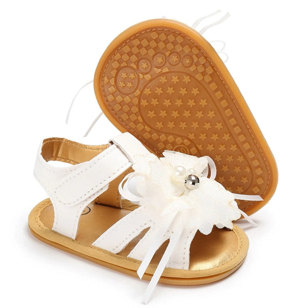 VLSN White Flower PreWalk Sandle 12118