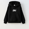 ZR Embroided SKTD Black Kangaroo Pockets Fleece Hoodie 12149
