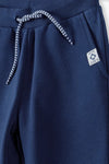 L&S Zebra Cord Degree Patch Ottoman Blue Trouser 11538