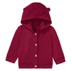 LUP Bear Hooded & Bottom Style Mulberry Cardigan 10903