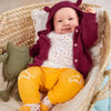 LUP Bear Hooded & Bottom Style Mulberry Cardigan 10903