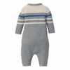OVS Sleek Contrast Blue Line Grey Knitted Romper 10918