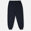 ZR Easy Art Round Pocket Slub Navy Blue Terry Trouser 11218