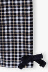 M&M Black And White Check With Bottom Bow Legging  14867