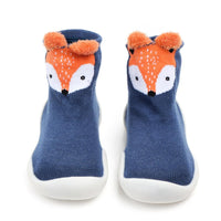 CN fashion Fox Blue  Silicon Grip Sole Socks 13627