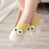 CN Eyes Style Pale Yellow Silicon Bottom Socks Shoes 12572