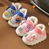JSN Rich Bear Grey With Blue Soft Warm Shoes 12628
