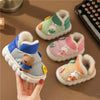 JSN Rich Bear Grey With Blue Soft Warm Shoes 12628