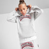 HR  From Nothing Embroided  Black & Red Stock Textured Grey Hoodie Fleece  TrackSuit 14266