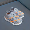 DDTU ZigZag Design Comfortable Grey Baby Shoes 11815