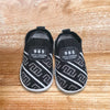 DDTU ZigZag Design Comfortable Black Baby Shoes 11814
