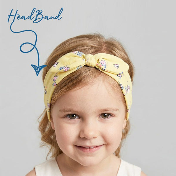 BC Floral Yellow Head Band 8969