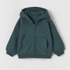 ZR Dark Green Fleece Zipper Hoodie 9943