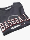 ZR Baseball flock Grey Sweatshirt 9779